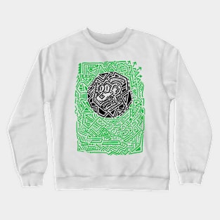 Distorted map Crewneck Sweatshirt